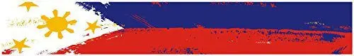 24" Vinyl Trim Philippine Flag Strip Sticker Decals Hood Bumper Car 1