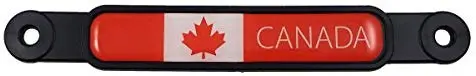 Canada Canadian Flag Screw On License Plate Emblem Car Decal Badge 1