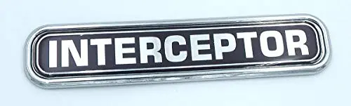 Interceptor Police Chrome Emblem 3D Auto Decal Car Bike Boat 5.3" 1
