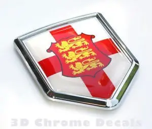 England Flag Of English Emblem Chrome Car Decal Sticker 3D Badge British 1