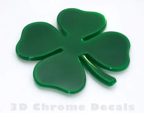 Clover 4 Leaf Irish Plastic Car Auto Decal Sticker Shamrock Ireland Symbol 1