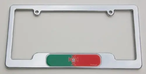 Car Chrome Decals Lpfc170 Portugal. Portuguese Chrome License Plate Frame Emblem 1