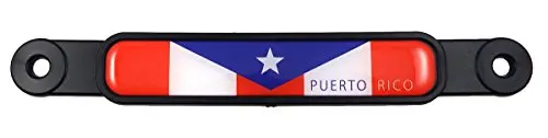 Puerto Rico Rican Flag Emblem Screw On Badge For Car License Plate Decal 1