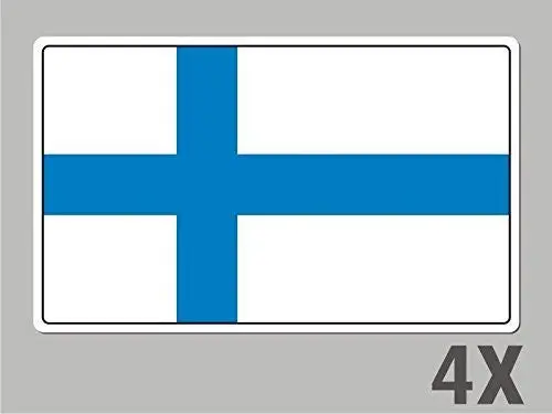 4 Finland Stickers Flag Decal Bumper Car Bike Emblem Vinyl Fl018 1