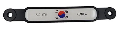 Korea South Korean Flag Emblem Screw On Car License Plate Decal Badge 1