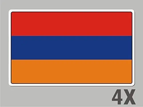 4 Armenia Stickers Flag Decal Bumper Car Bike Emblem Vinyl Fl003 1