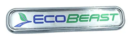 Ecobeast Chrome Emblem 3D Decal Car 5.3" 1
