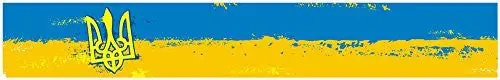 24" Vinyl Trim Ukraine Trident Flag Strip Sticker Decals Hood Bumper Car Bike 1
