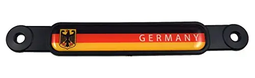 Germany German Flag Screw On License Plate Emblem Car Decal Badge 1
