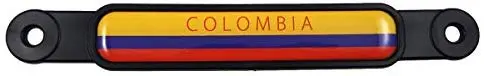 Colombia Colombian Flag Screw On License Plate Emblem Car Decal Badge 1