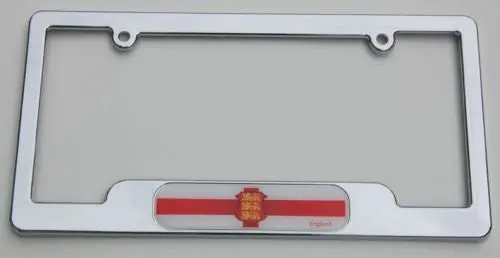 England Chrome Plated Abs License Plate Frame Holder Cover With Free Caps 1