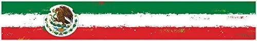 24" Vinyl Trim Mexico Mexican Flag Strip Sticker Decals Hood Bumper Car 1