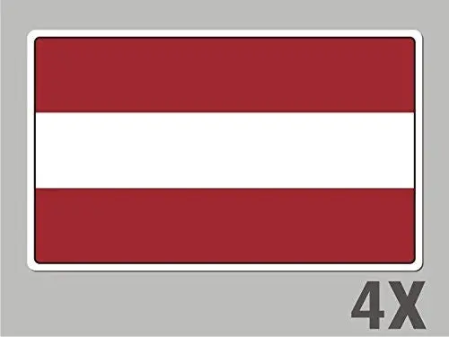 4 Latvia Stickers Flag Decal Bumper Car Bike Laptop .. Emblem Vinyl Fl037 1