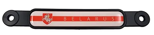 Belarus Belorussian Flag Screw On License Plate Emblem Car Decal Badge 1