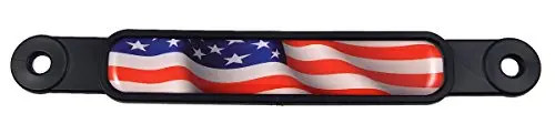 Usa American Flag Emblem Screw On Car License Plate Decal Badge 1