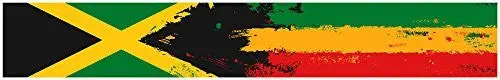 24" Vinyl Trim Jamaica Flag Bob Marley Strip Sticker Decals Hood Bumper Car 1