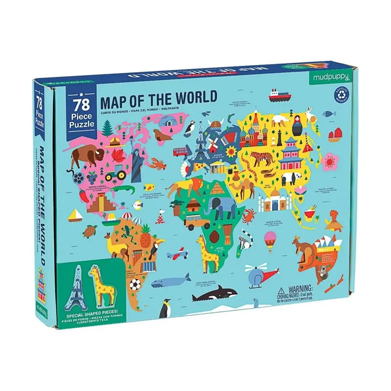 Mudpuppy - Map Of The World Puzzle 1