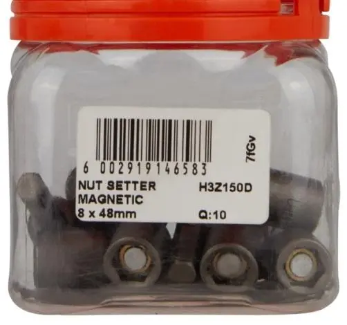 Eureka Magnetic Nut Setter : 8Mm X 48Mm (Qty 10) 1