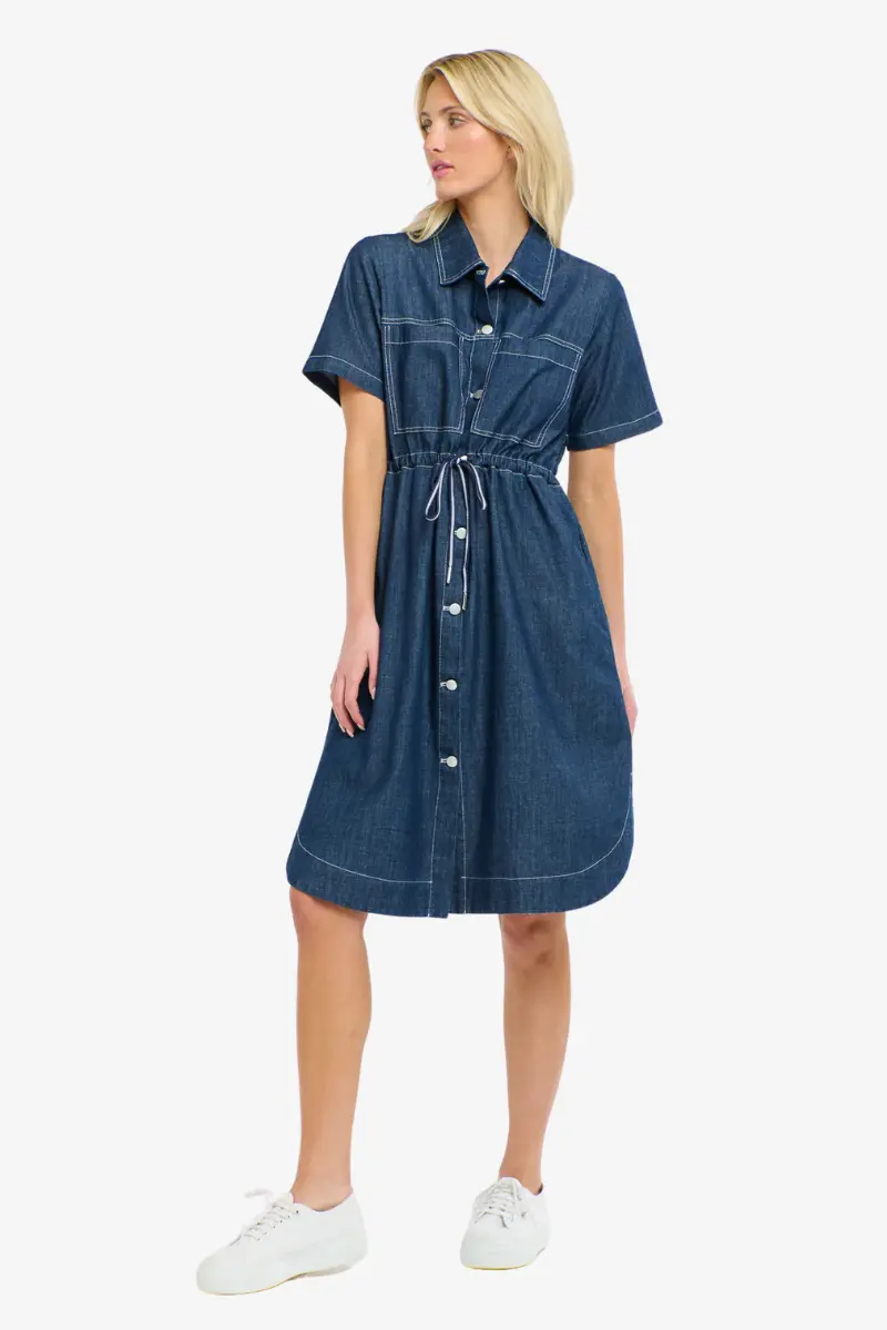 365 Days - April Denim Dress - Indigo 1