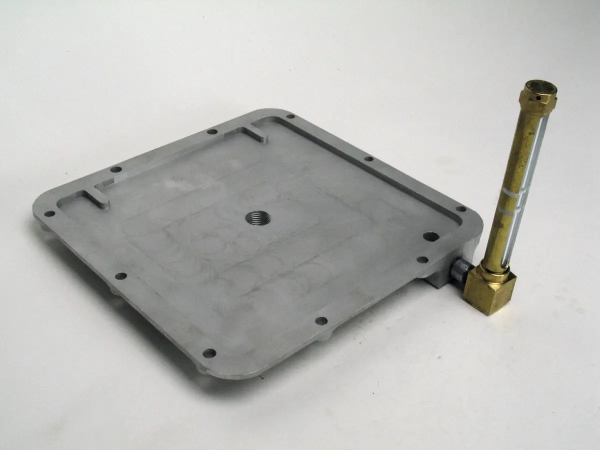 Sump Cover With Brass Gauge Glass Guard 1
