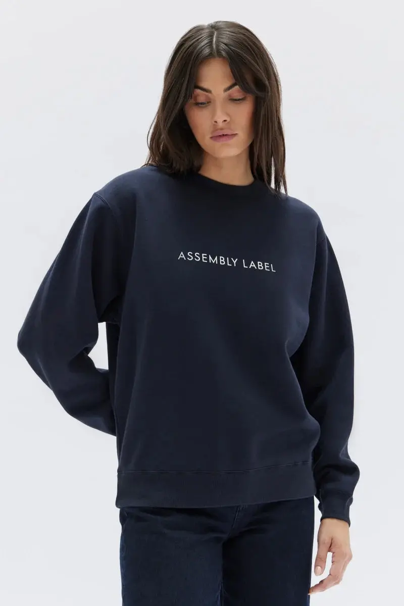 Assembly Label - The Logo Fleece - True Navy/White 1