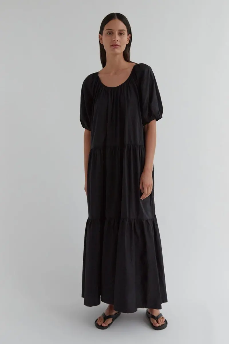 Assembly Label - Millie Tiered Dress - Black 2
