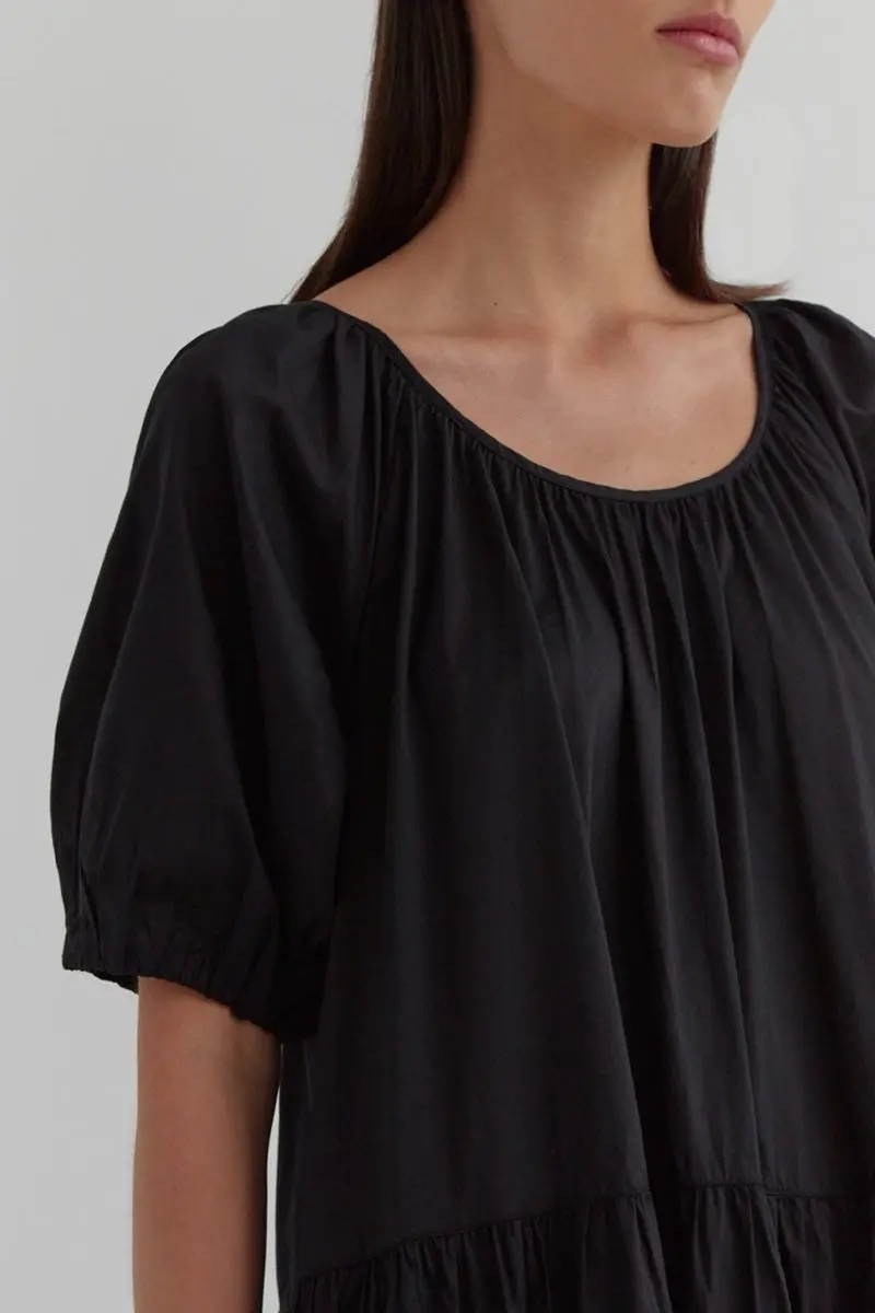 Assembly Label - Millie Tiered Dress - Black 3