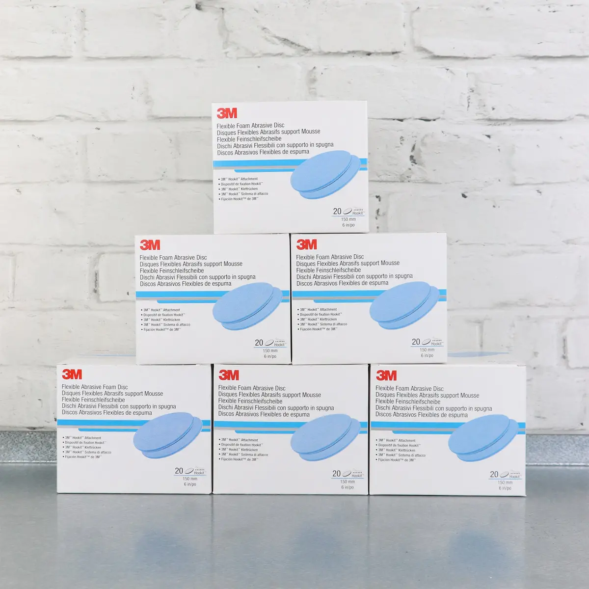 3M 150Mm Hookit Flexible Foam Discs (Pack Of 20) 1