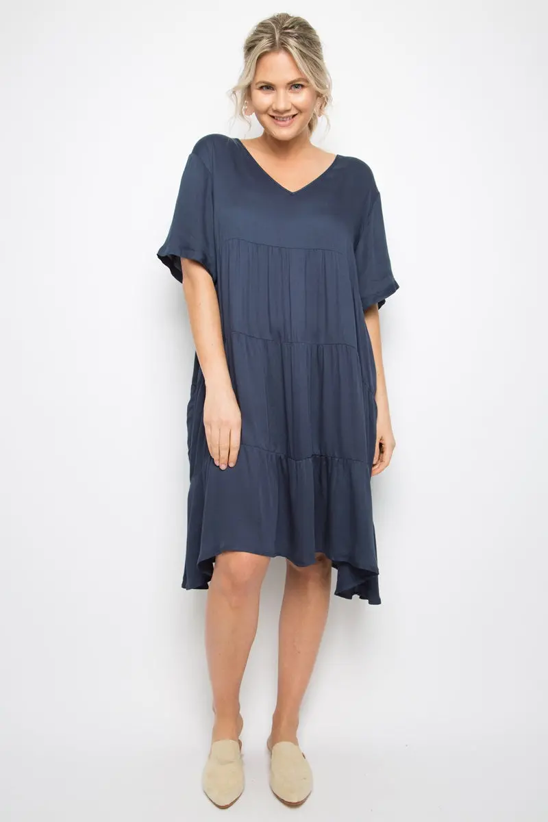 Pq Collection -  Chic Dress - Deep Navy 1