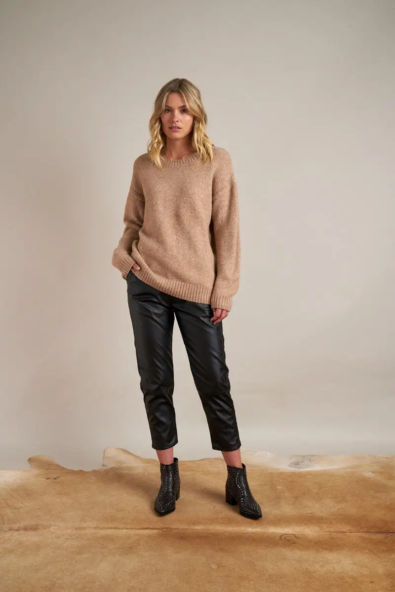 Gysette - Margot Crew Neck Jumper -  Oatmeal 1