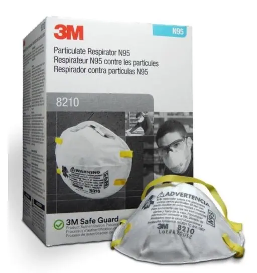 3M™ Particulate Respirator 8210, N95  20 Ea/Box 1
