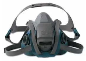 3M Rugged Comfort Quick-Latch Half-Facepiece Reusable Respirators, Large 1