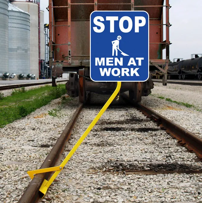 Clamp-On Portable Safety Sign Holders 1