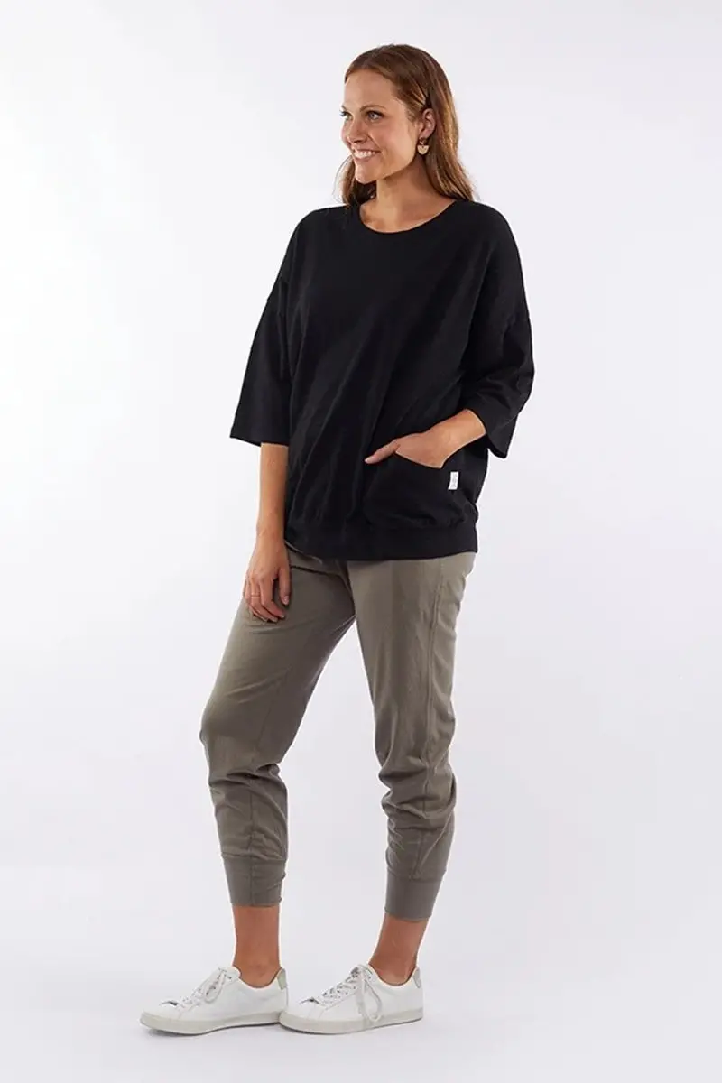 Elm - Fundamental Mazie Sweat - Black 1