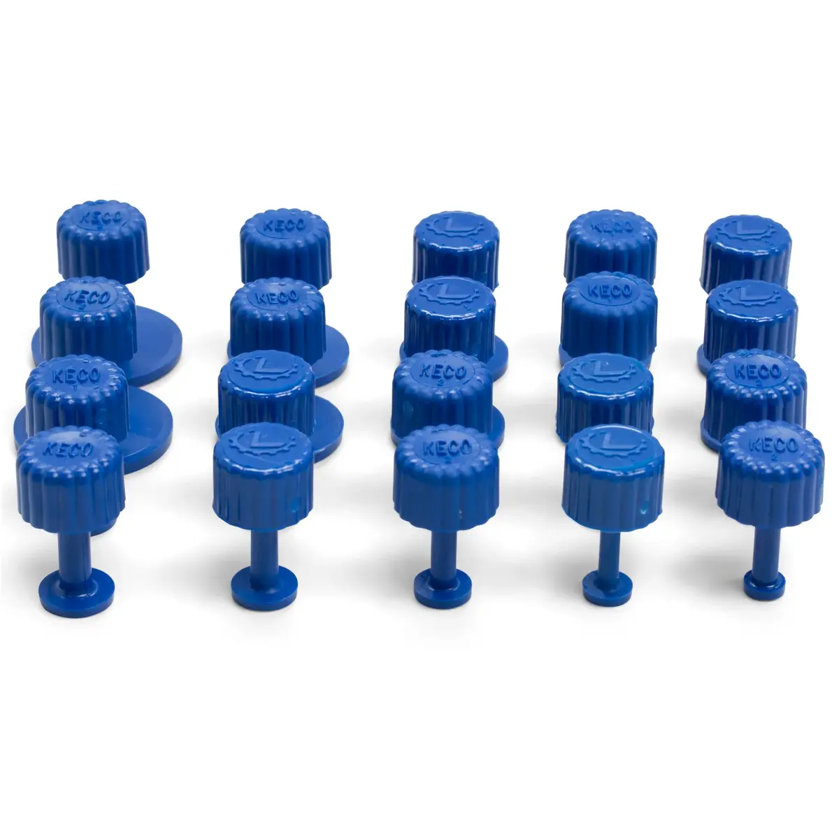 Keco Dead Centre Round Blue Finishing Glue Tabs (Variety Pack Of 20) 1