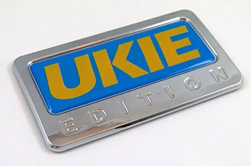 Ukie Ukrainian Edition Chrome Emblem With Domed Decal Car Auto Bike Badge 1