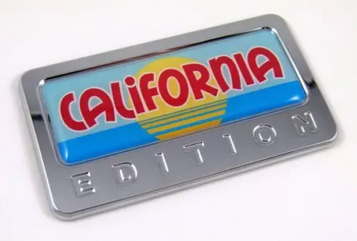 Car Chrome Decals Cbedi-Calif California Usa State Custom Edition Chrome Emblem With Domed Decal Car Auto Bike 1