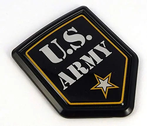 Us Army Flag Black Shield Car Bike Decal Crest Emblem 1