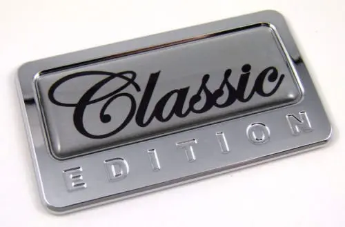 Car Chrome Decals Cbedi-Class Classic Custom Edition Chrome Emblem With Domed Decal Car Auto Bike Badge 1