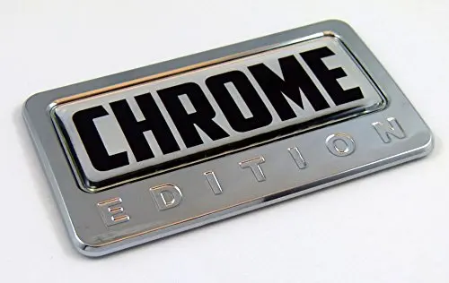 Chrome Edition Chrome Emblem With Domed Decal Car Auto Bike Badge Motorcycle 1