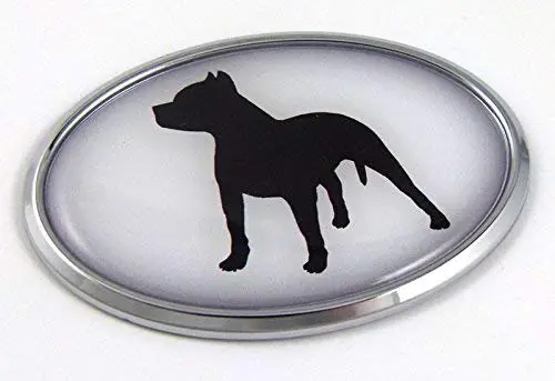 Pit Bull Dog Breeds 3D Chrome Emblem Pet Decal Car Auto Bike Truck Sticker 1