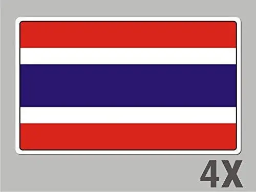 4 Thailand Stickers Flag Decal Bumper Car Bike Emblem Vinyl Fl062 1