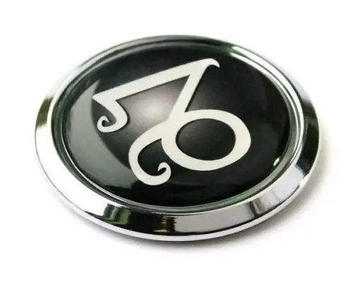 Capricon Zodiac Symbol Chrome Emblem Car Bike Decal Badge 3D Sticker 1
