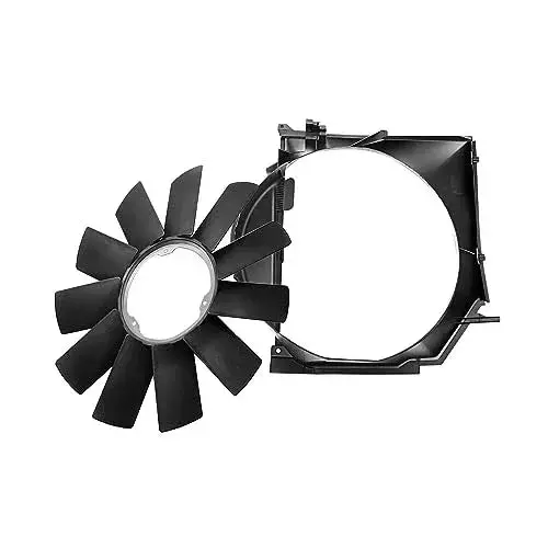 Us 17111436259+11521712058 Radiator Cooling Fan Shroud With Fan Blade Kit 1