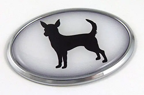 Chihuahua Dog Breeds 3D Chrome Emblem Pet Decal Car Auto Bike Truck Sticker 1