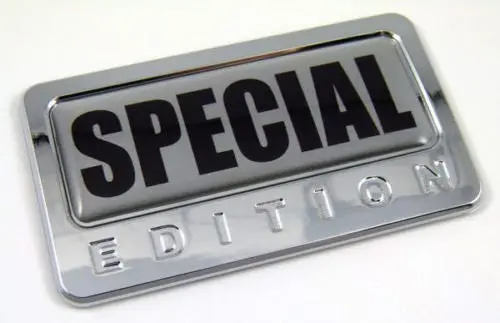 Car Chrome Decals Cbedi-Special Special Edition Unique Car Chrome Emblem With Dome Decal Auto Bike 3D Badge 1