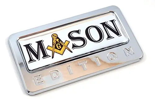 Mason Edition Chrome Emblem With Domed Decal Car Auto Motorcycle Bike Badge 1