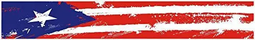 24" Vinyl Trim Puerto Rico Flag Strip Sticker Decals Hood Bumper Car 1