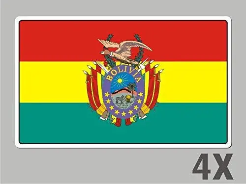 4 Bolivia Stickers Flag Decal Bumper Car Bike Emblem Vinyl Fl008 1