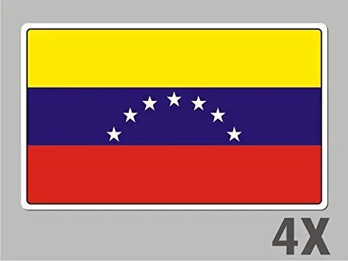 4 Venezuela Stickers Flag Decal Bumper Car Bike Emblem Vinyl Fl072 1